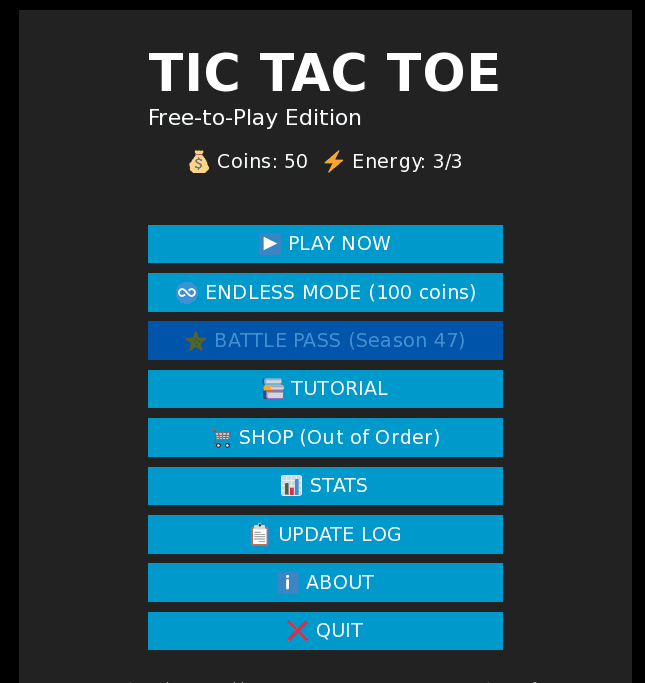 Screenshot 2 de Free-to-Play Tic Tac Toe (Not Really Free)